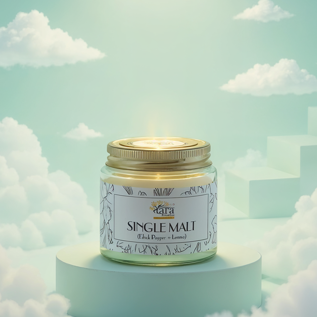 Singlemalt | 1 Wick Scented Candle | Screw Lid Glass Jar | 30+ Burning Hours