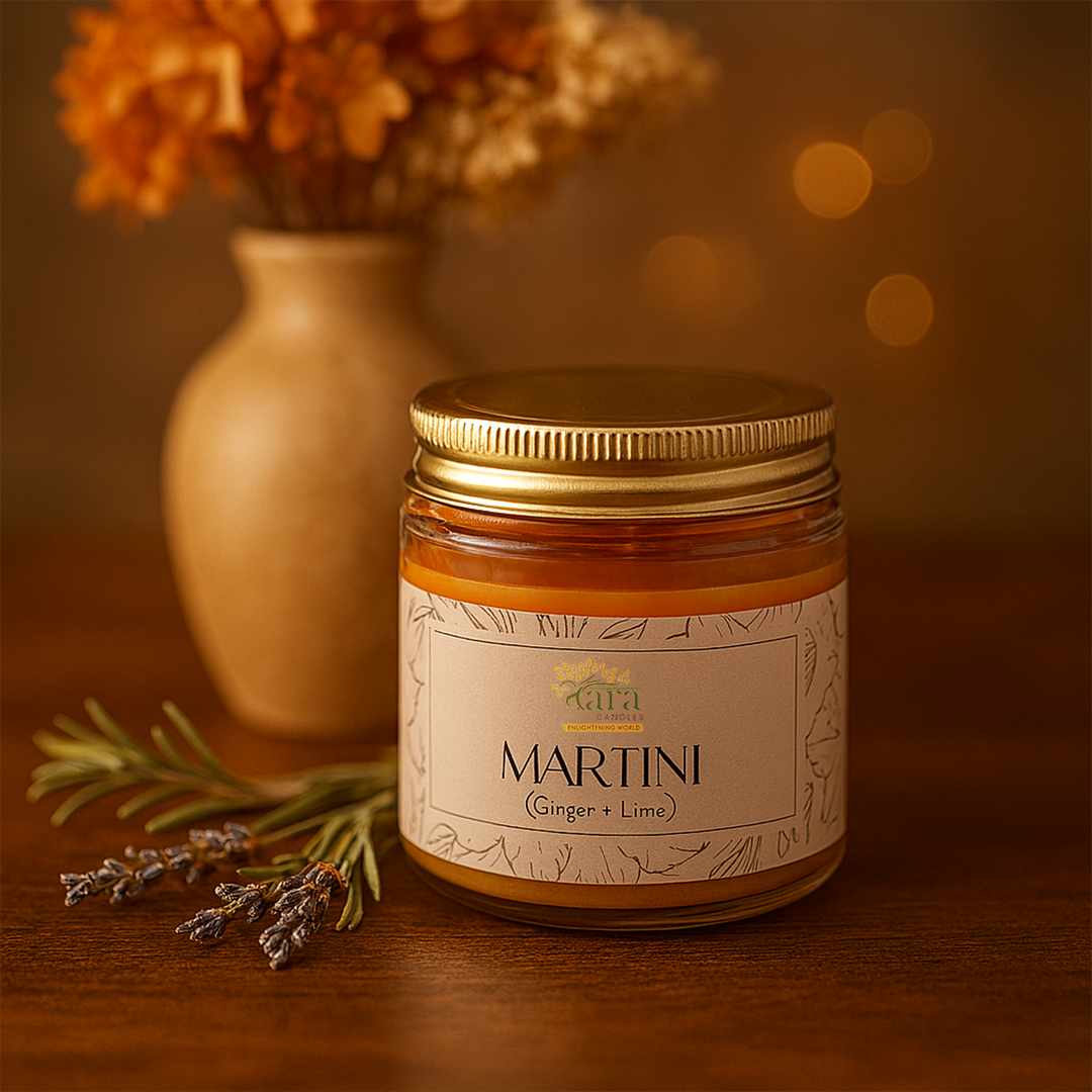Martini | 1 Wick Scented Candle | Screw Lid Glass Jar | 30+ Burning Hours