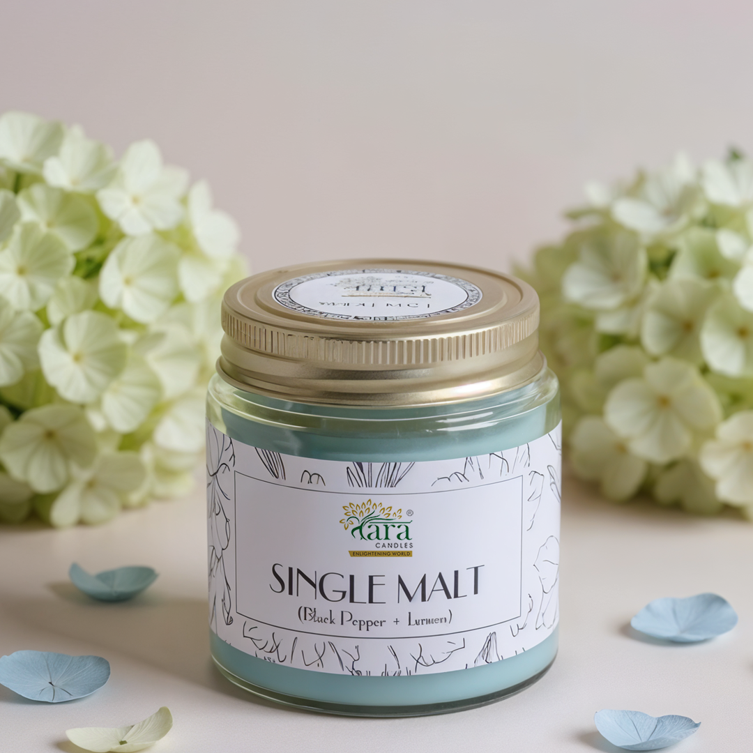 Singlemalt | 1 Wick Scented Candle | Screw Lid Glass Jar | 30+ Burning Hours
