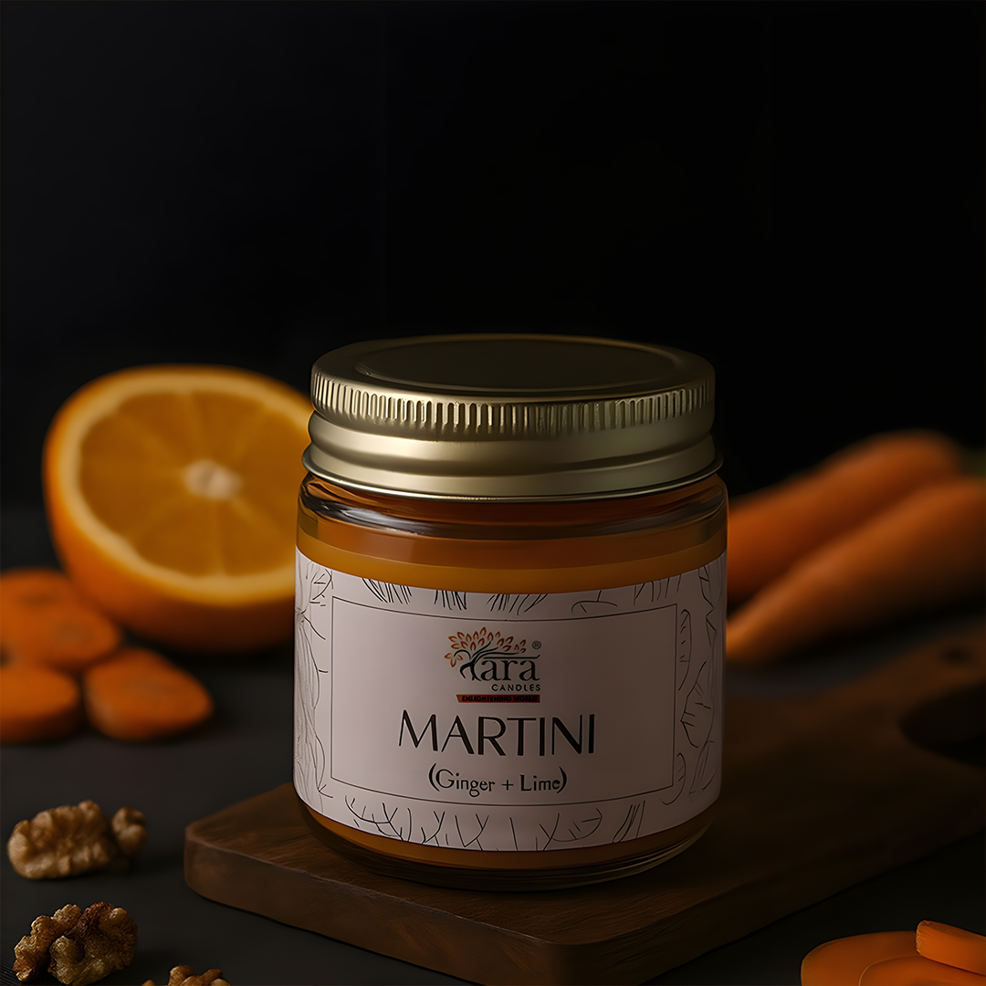 Martini | 1 Wick Scented Candle | Screw Lid Glass Jar | 30+ Burning Hours