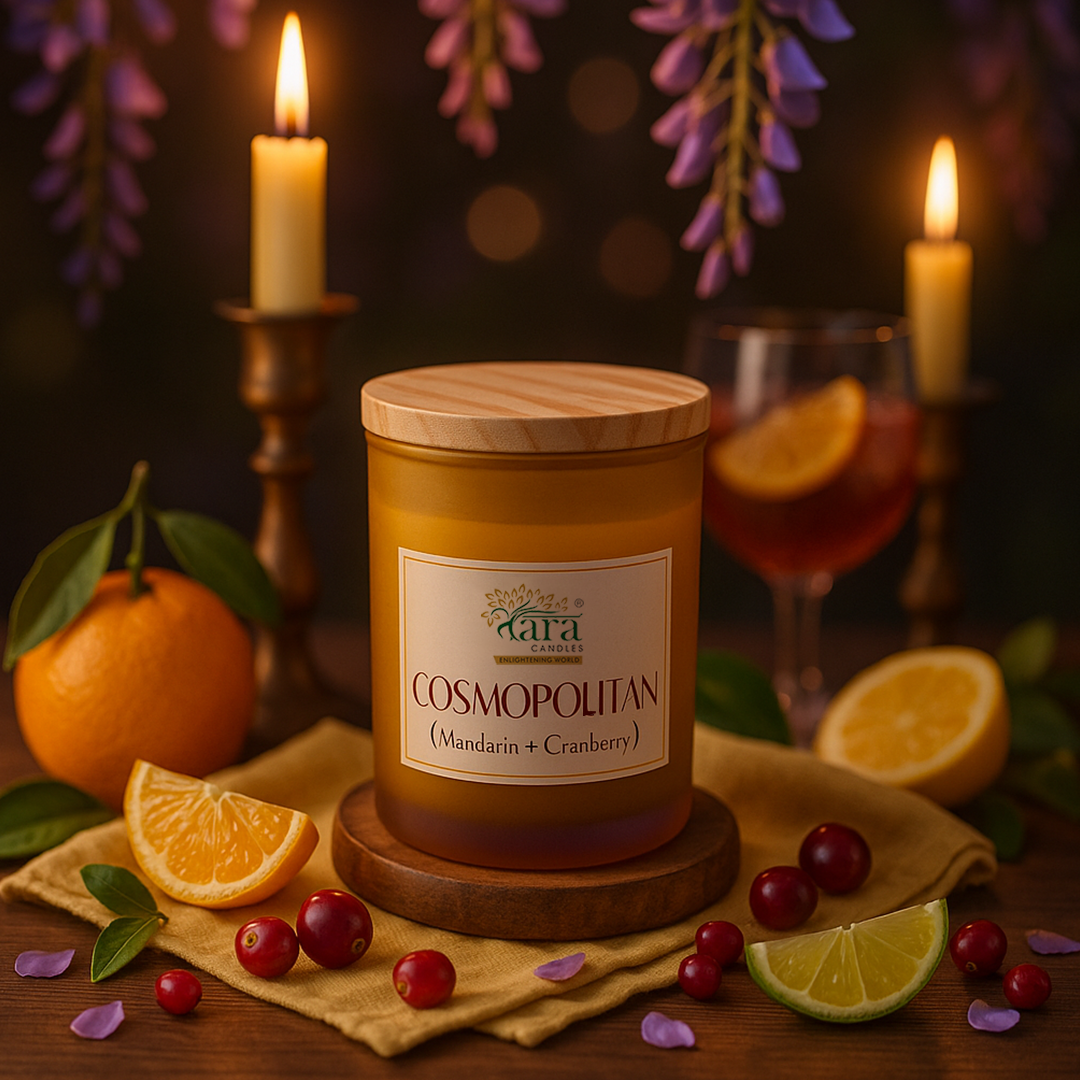 Cosmopolitan | 1 Wick Scented Candle | Frosted Glass Jar | 30+ Burning Hours