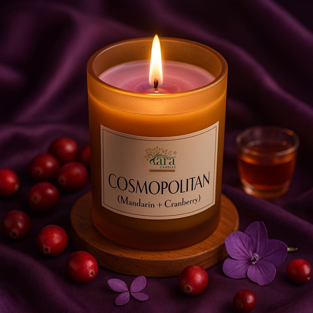 Cosmopolitan | 1 Wick Scented Candle | Frosted Glass Jar | 30+ Burning Hours
