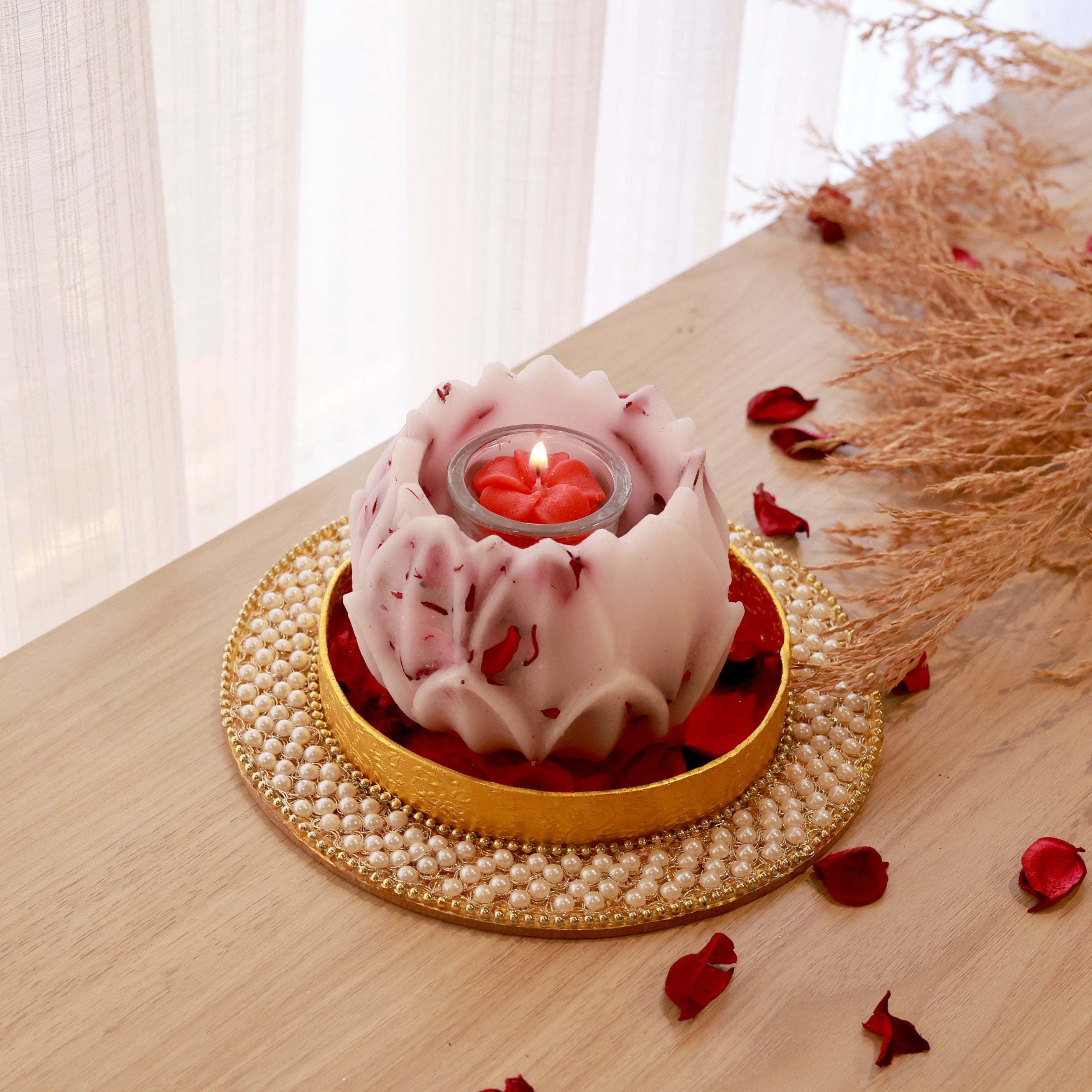 Mahalaxmi Lotus | 1 Wick Scented Candle | Divine Collection