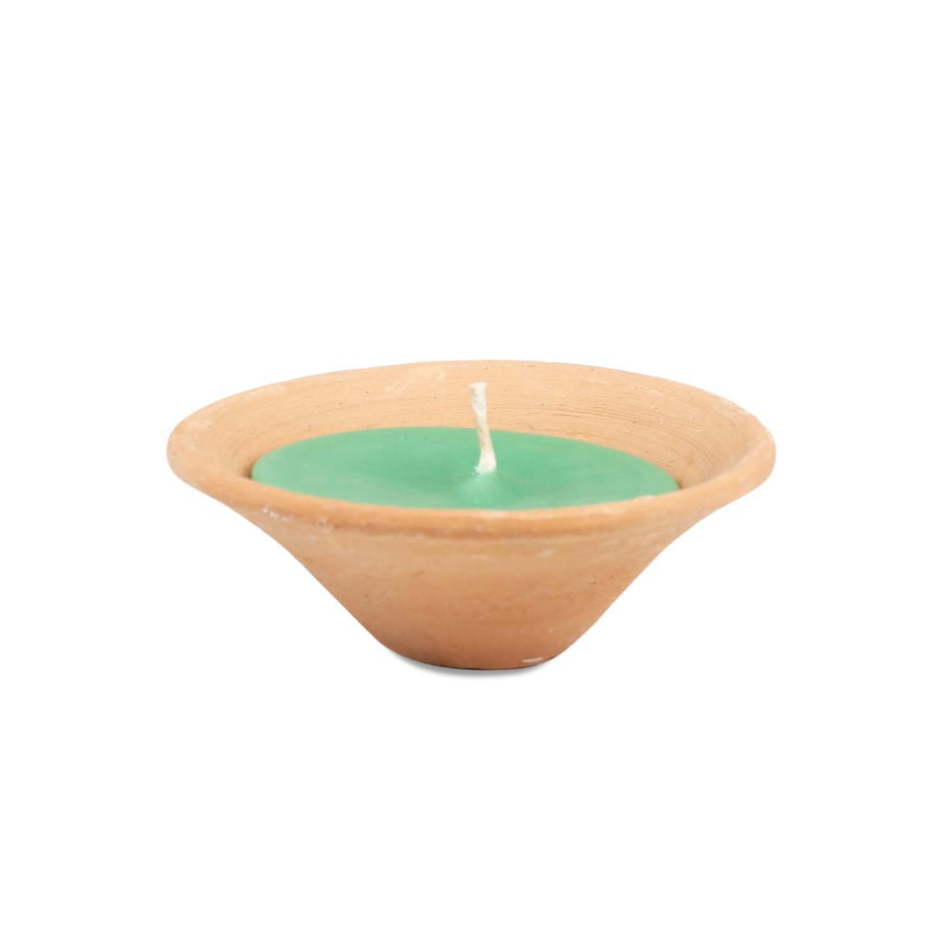 Citronella - 1 Wick Scented Candle -  Earthen Jar - Tara Candles