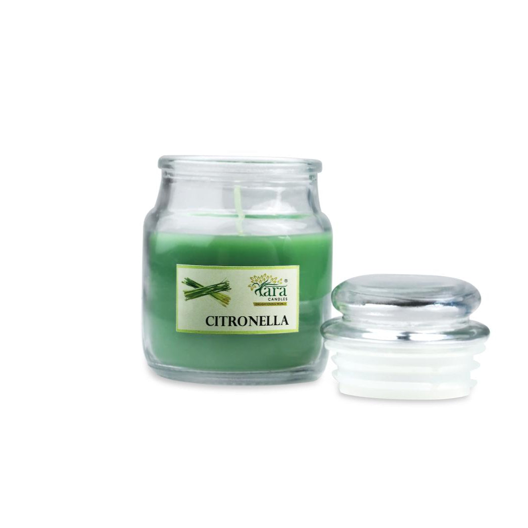 Citronella - 1 Wick Scented Candle - Irish Glass Jar - Tara Candles