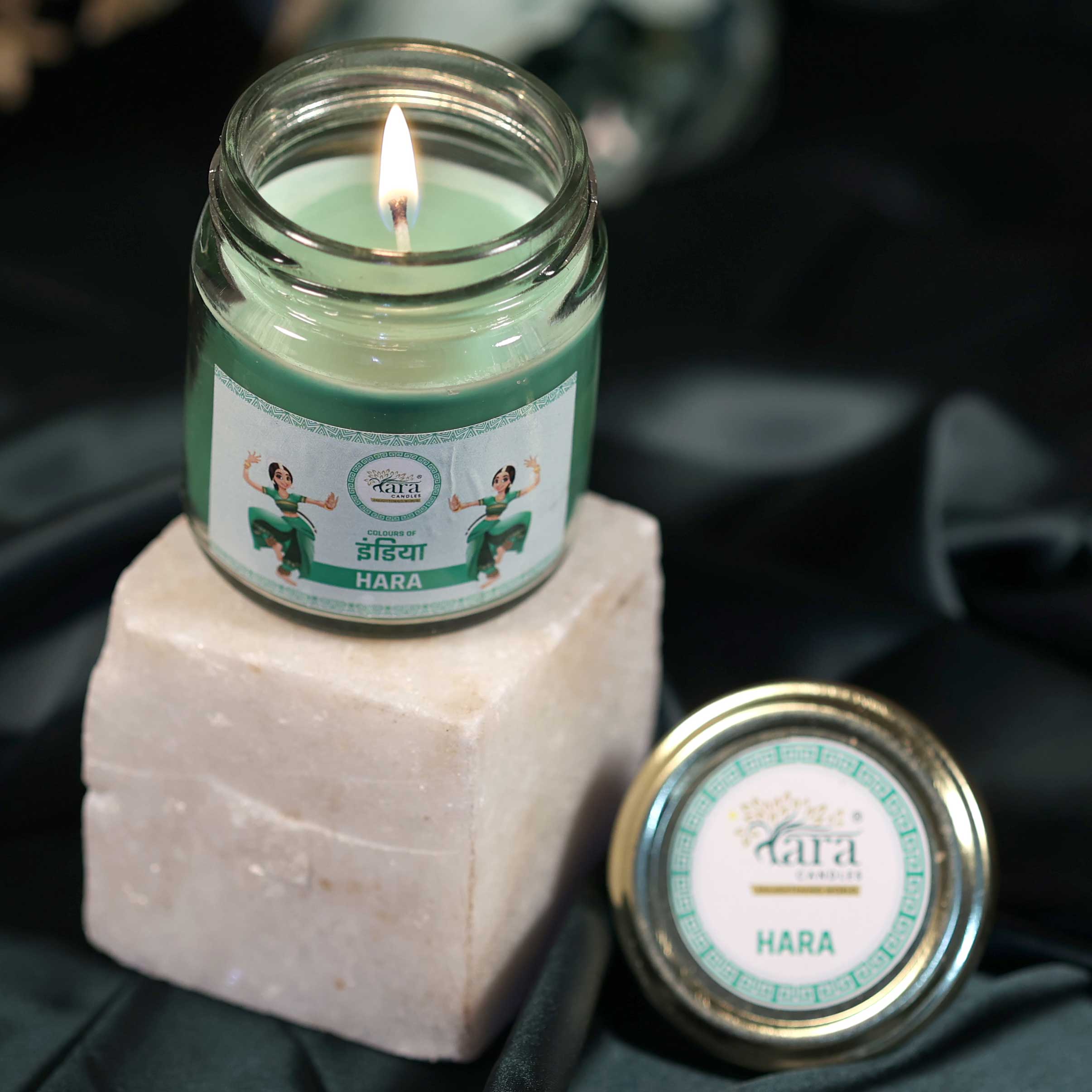 Hara - 1 Wick Scented Candle - Plain Glass Jar - Tara Candles