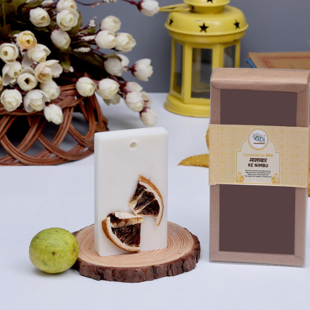 Malbari Ke Nimbu - Aroma Wax Bar - Tara Candles