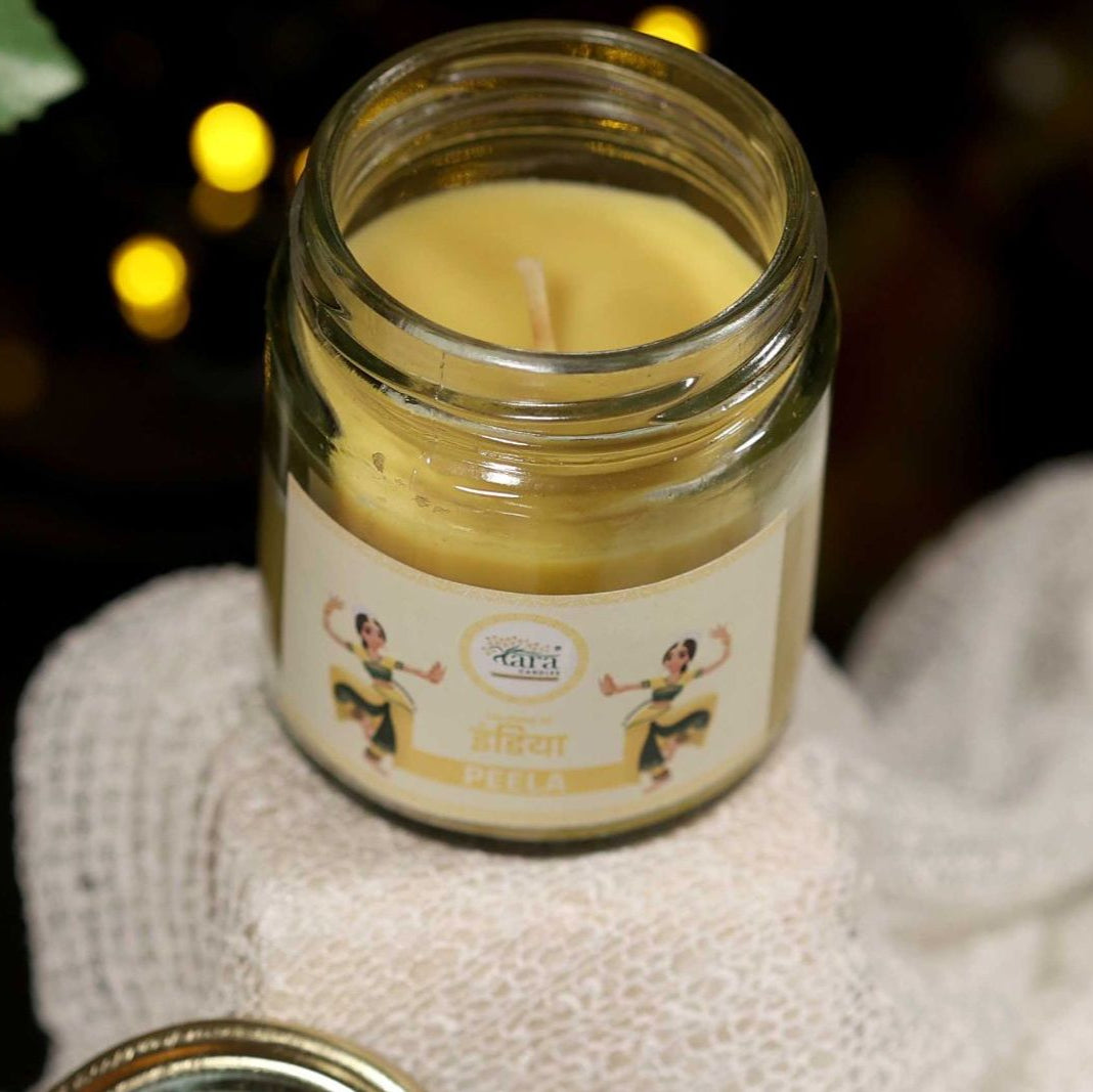 Peela - 1 Wick Scented Candle - Plain Glass Jar - Tara Candles