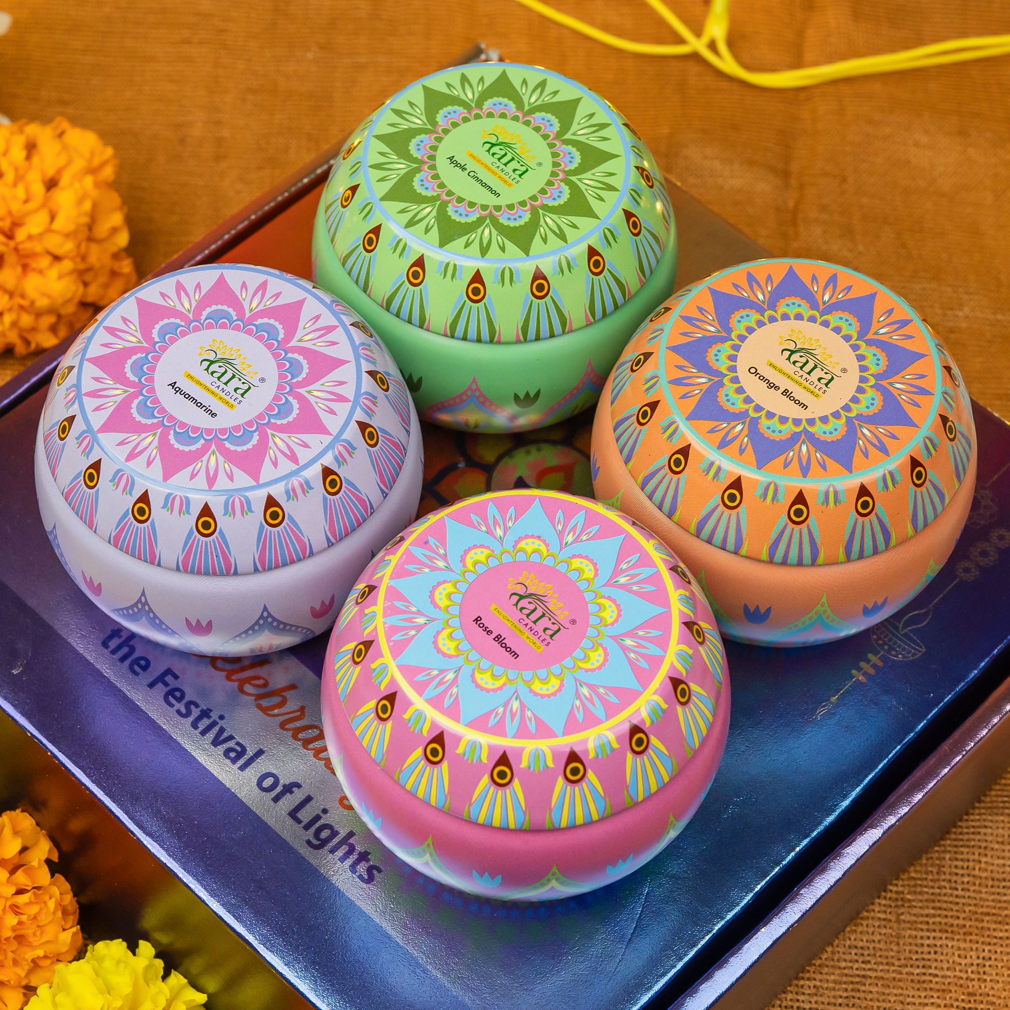 Tin Designer Candles - Gift Set