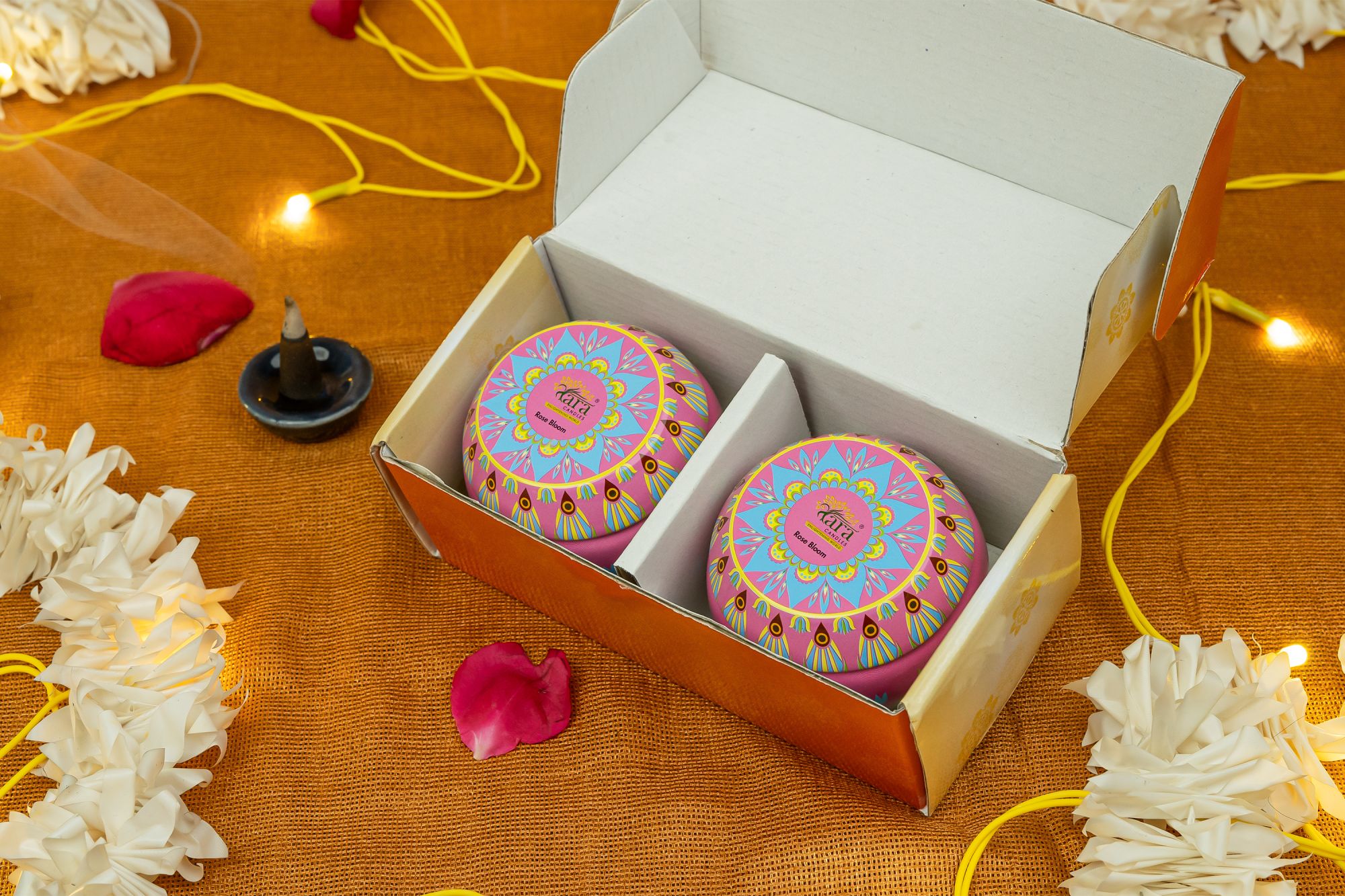Premium Tin Container Diwali Special Candle (Pack of 2)