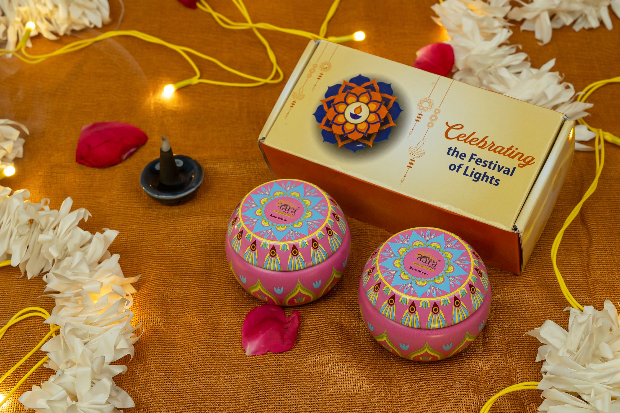 Premium Tin Container Diwali Special Candle (Pack of 2)