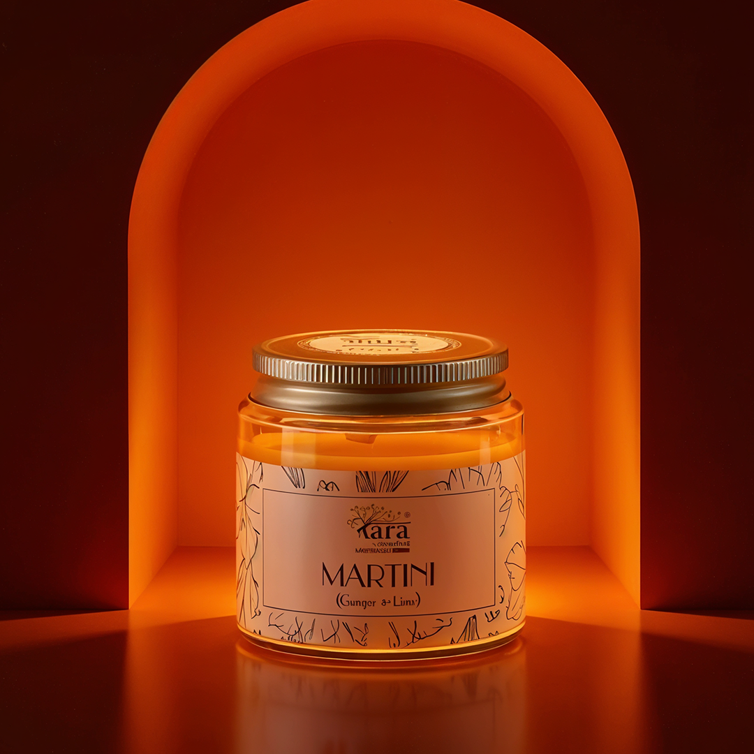 Martini | 1 Wick Scented Candle | Screw Lid Glass Jar | 30+ Burning Hours