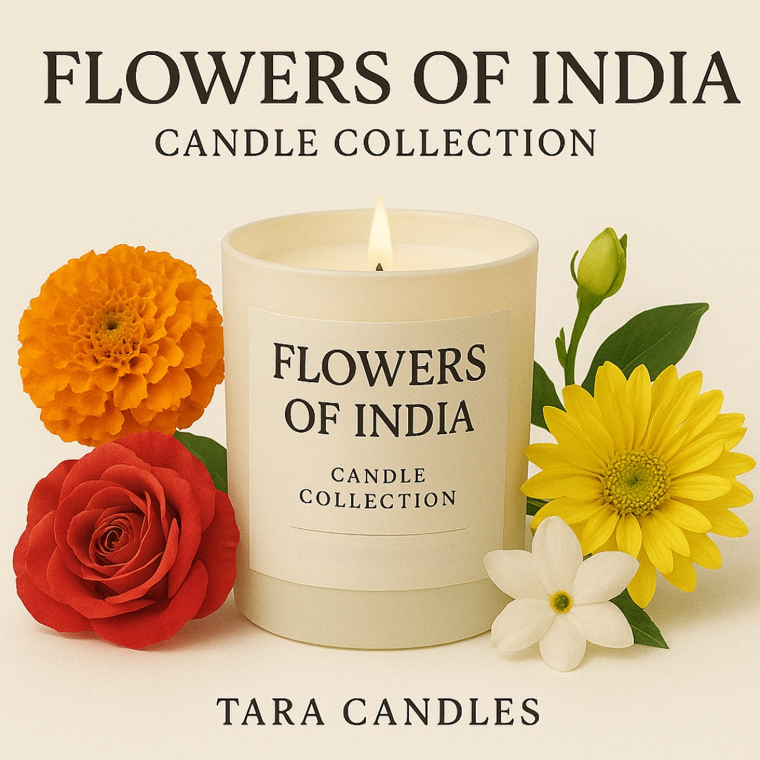 Arunachal Ki Parijat - 1 Wick Scented Candle - Plain Glass Jar - Tara Candles