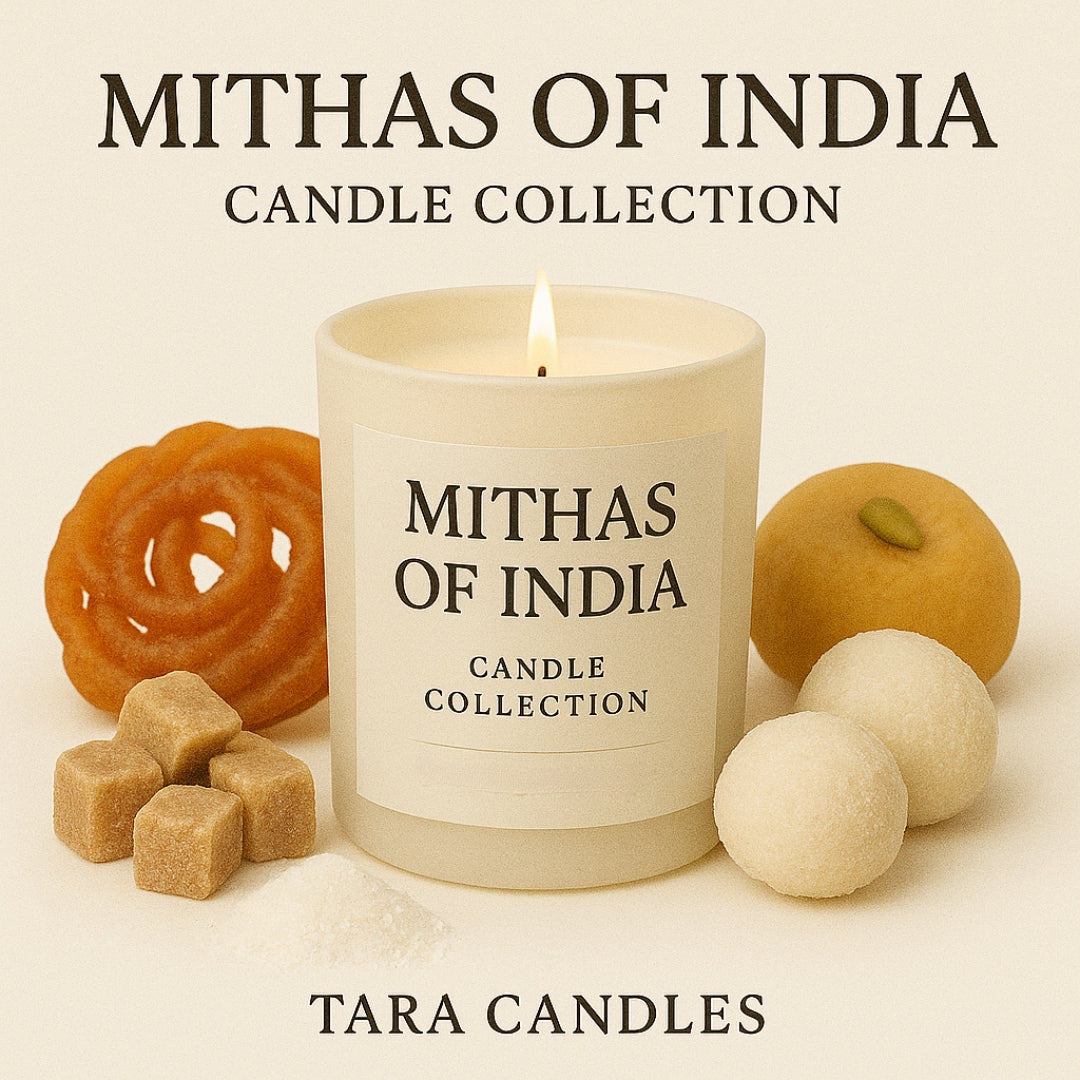 Aam Sonpapdi - 1 Wick Scented Candle -  Glass Jar Cork Lid - Tara Candles