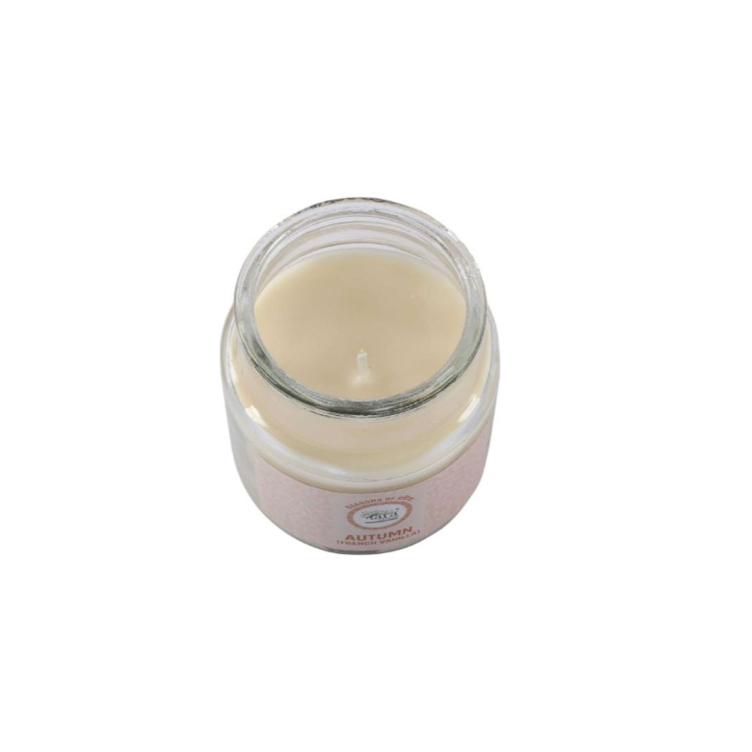 Autumn French Vanilla - 1 Wick Scented Candle - Irish Glass Jar - Tara Candles
