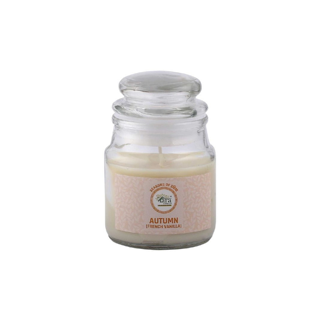 Autumn French Vanilla - 1 Wick Scented Candle - Irish Glass Jar - Tara Candles
