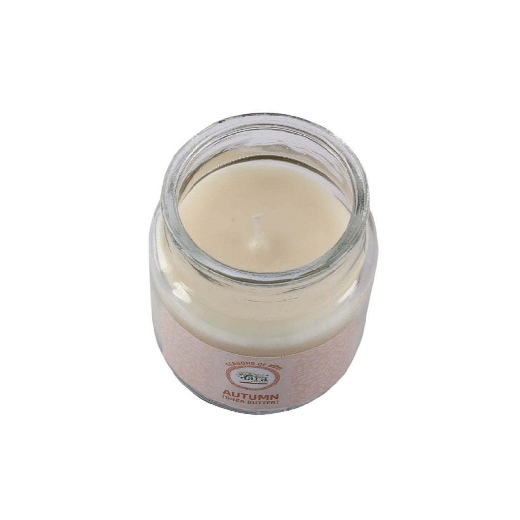 Autumn Shea Butter - 1 Wick Scented Candle - Irish Glass Jar - Tara Candles
