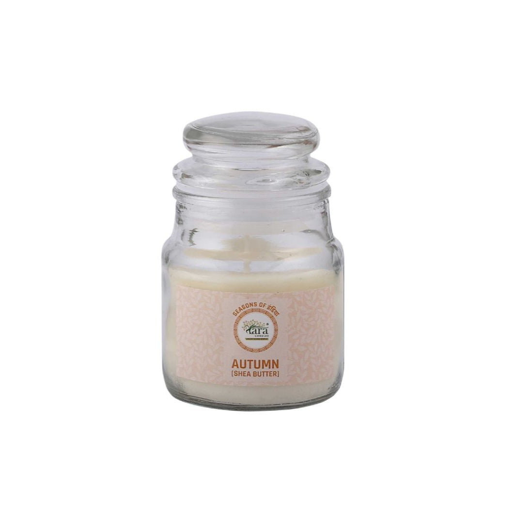 Autumn Shea Butter - 1 Wick Scented Candle - Irish Glass Jar - Tara Candles
