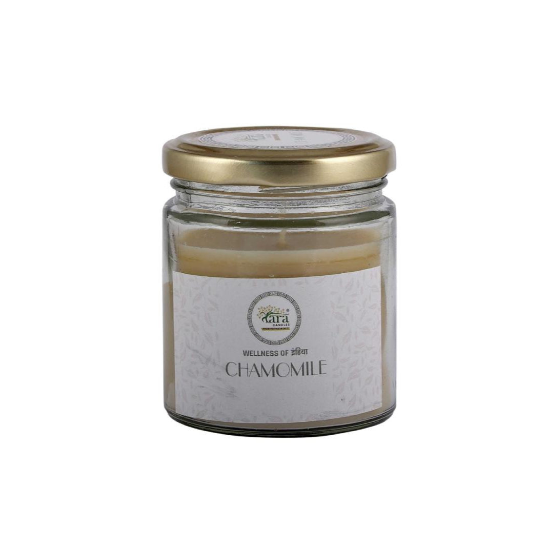 Chamomile - 1 Wick Scented Candle - Plain Glass Jar - Tara Candles
