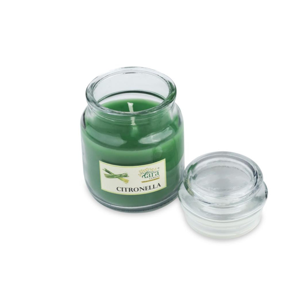 Citronella - 1 Wick Scented Candle - Irish Glass Jar - Tara Candles