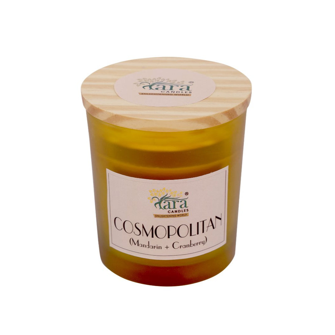 Cosmopolitan - 1 Wick Scented Candle - Frosted Glass Jar - Tara Candles
