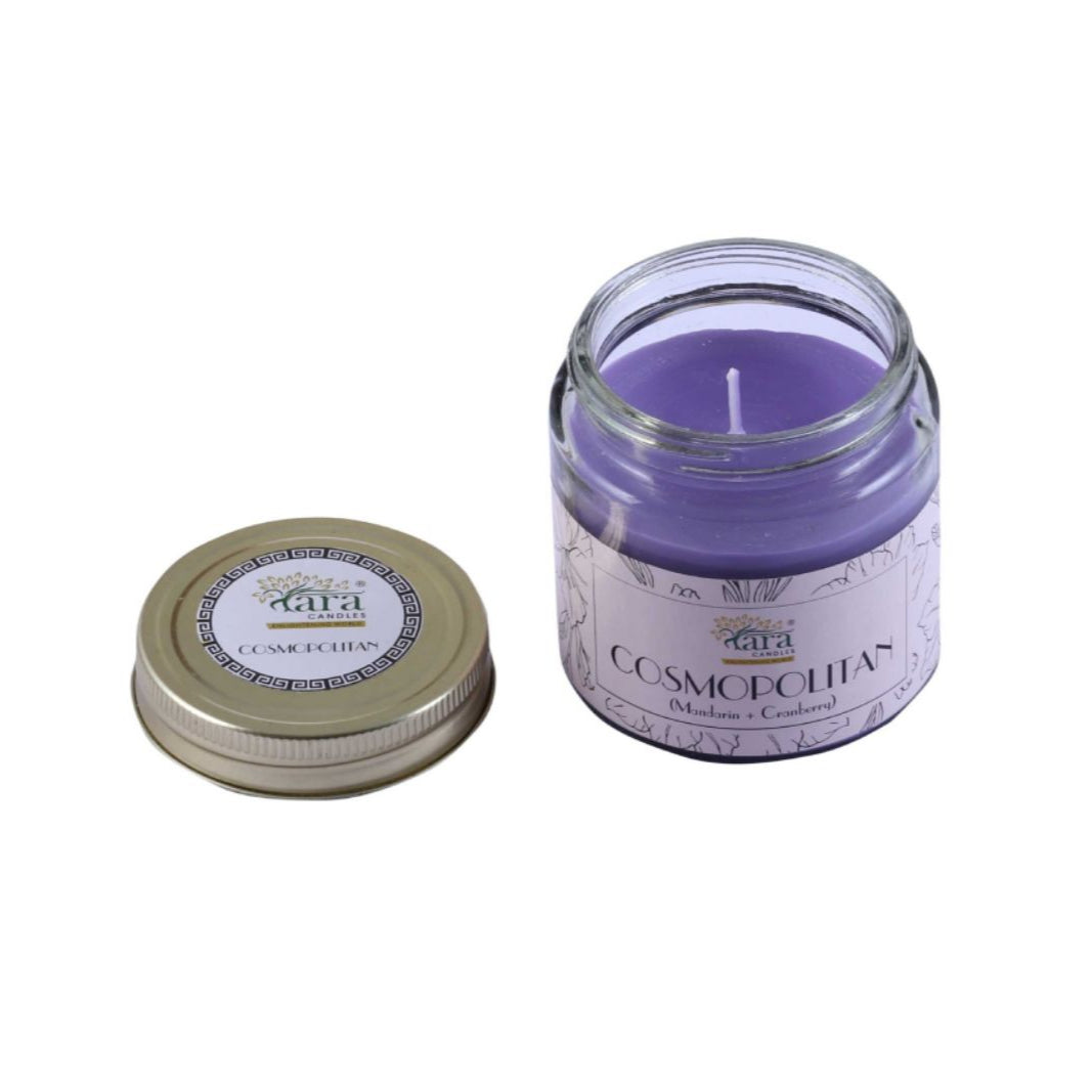 Cosmopolitan - 1 Wick Scented Candle - Plain Glass Jar - Tara Candles
