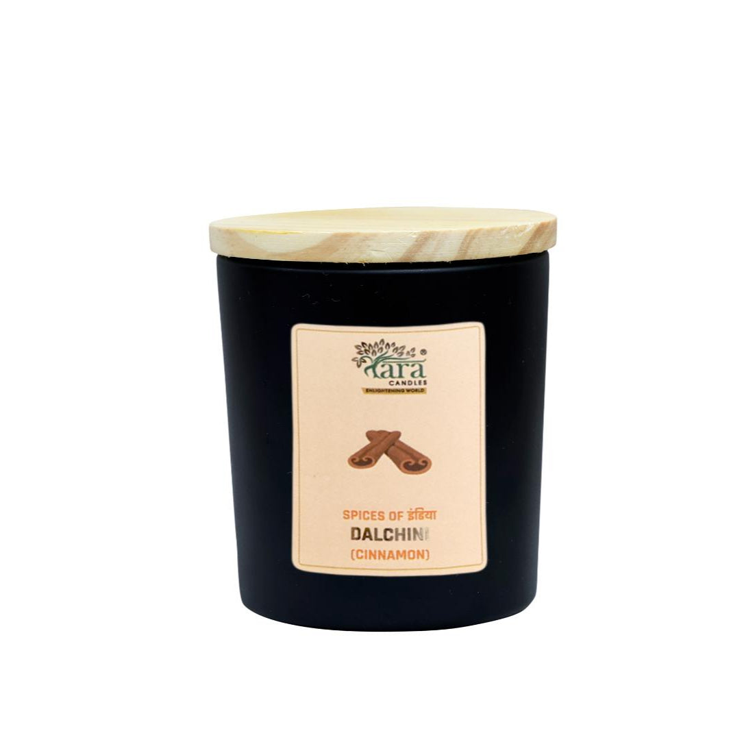 Dalchini - 1 Wick Scented Candle - Amber Glass Jar - Medium - Tara Candles