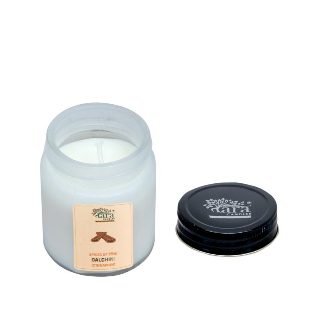 Dalchini - 1 Wick Scented Candle - Frosted Container - Tara Candles
