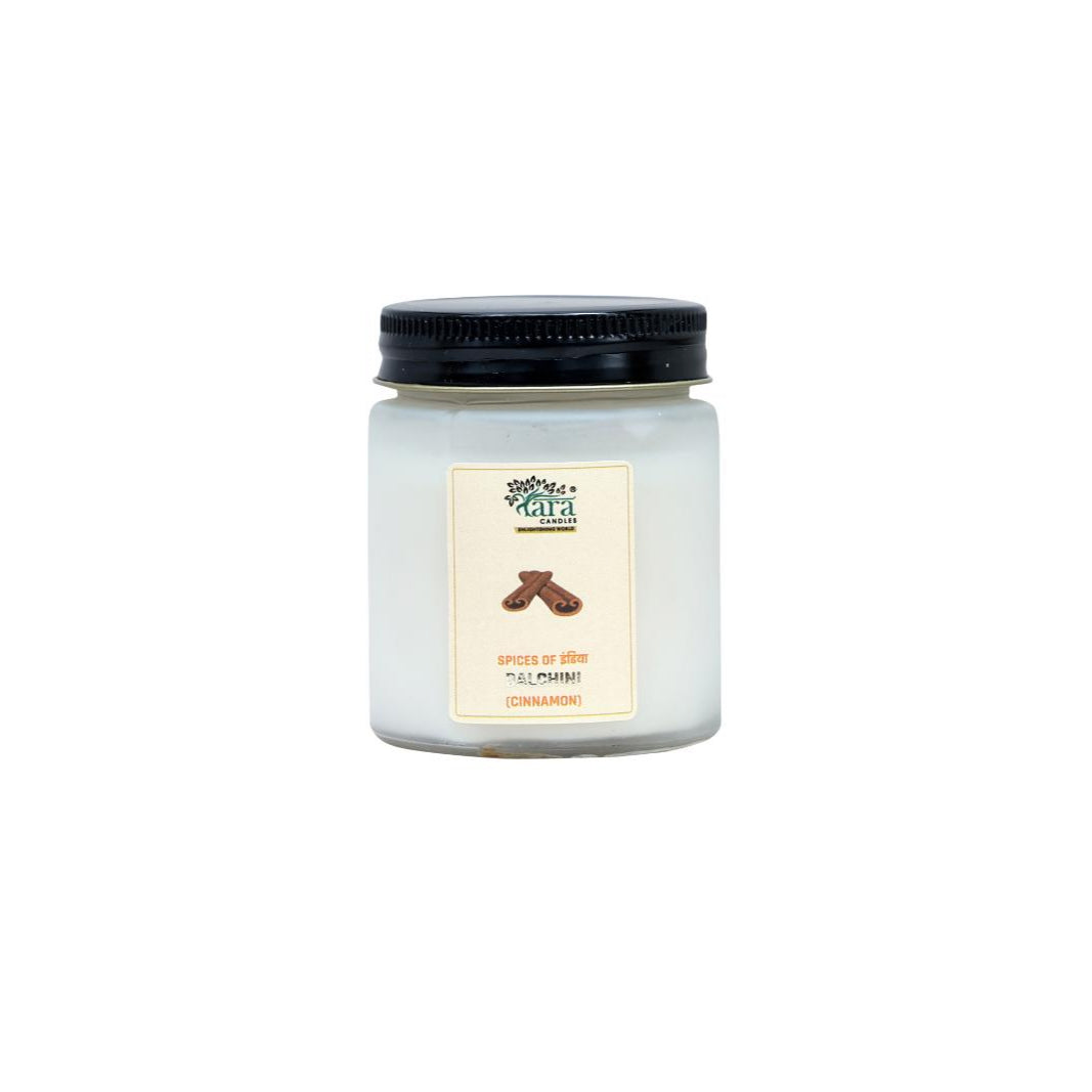Dalchini - 1 Wick Scented Candle - Frosted Container - Tara Candles
