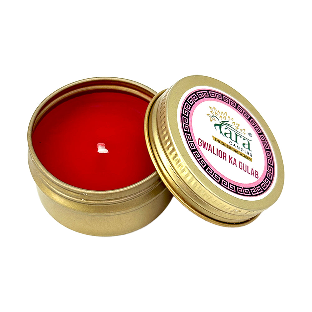 Flowers of India - Scented Tin Candle - Set of 5 - Tara Candles