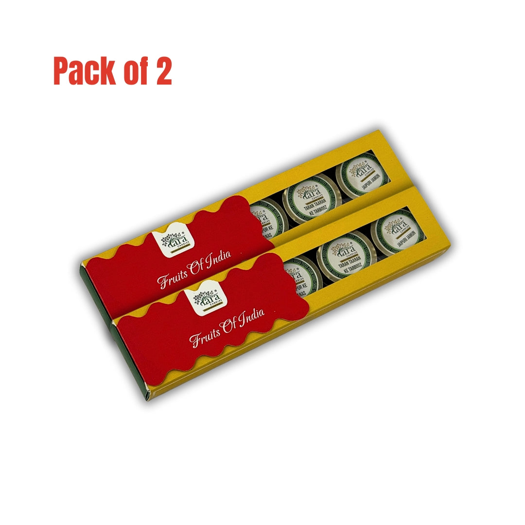 Fruits of India | Scented Tin Candle | Set of 5 | Single Wick