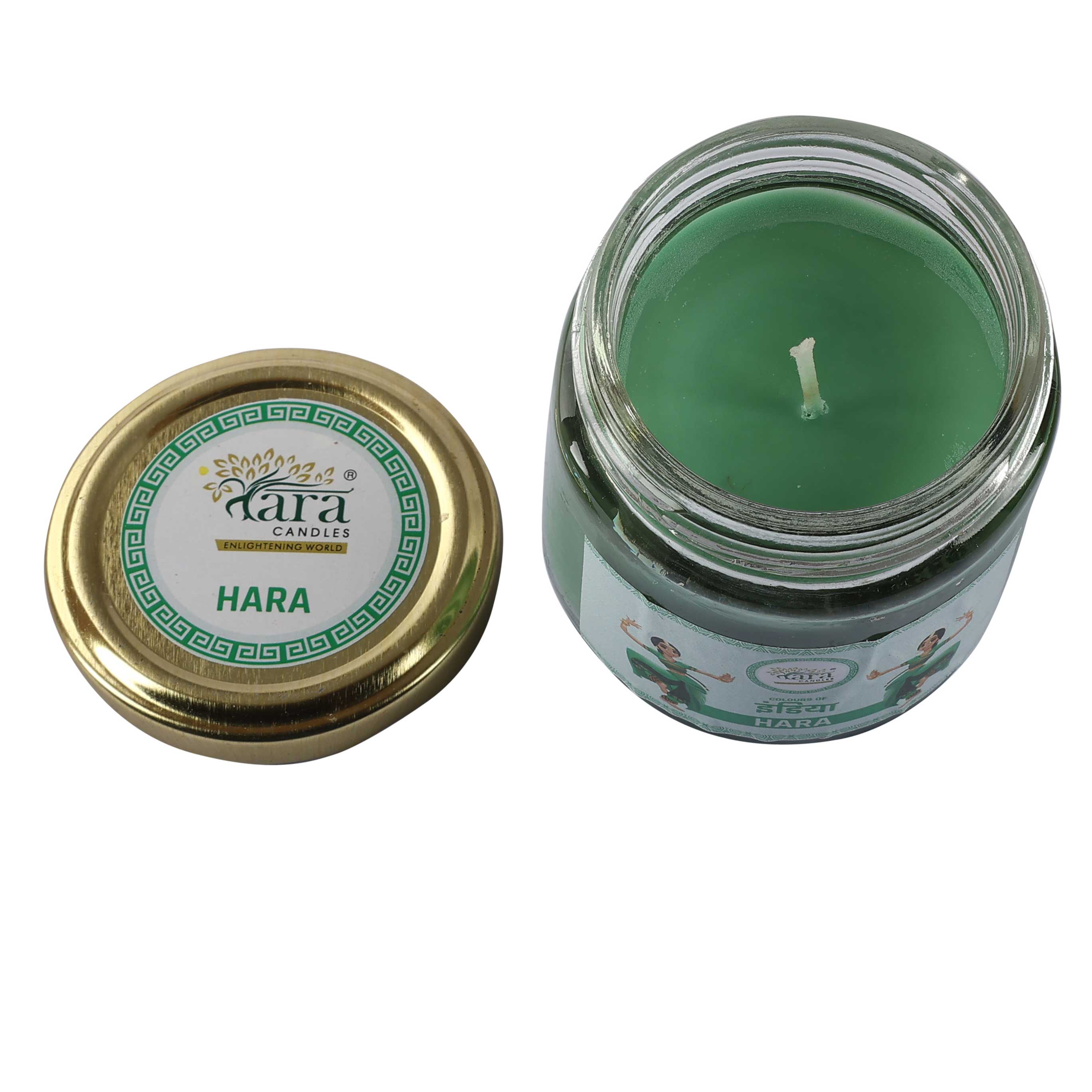 Hara - 1 Wick Scented Candle - Plain Glass Jar - Tara Candles
