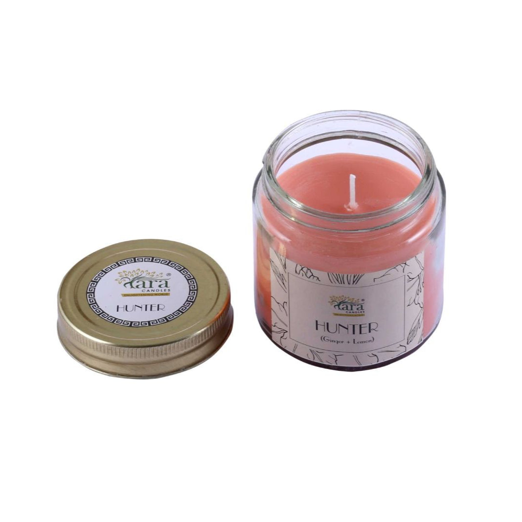 Hunter - 1 Wick Scented Candle - Plain Glass Jar - Tara Candles
