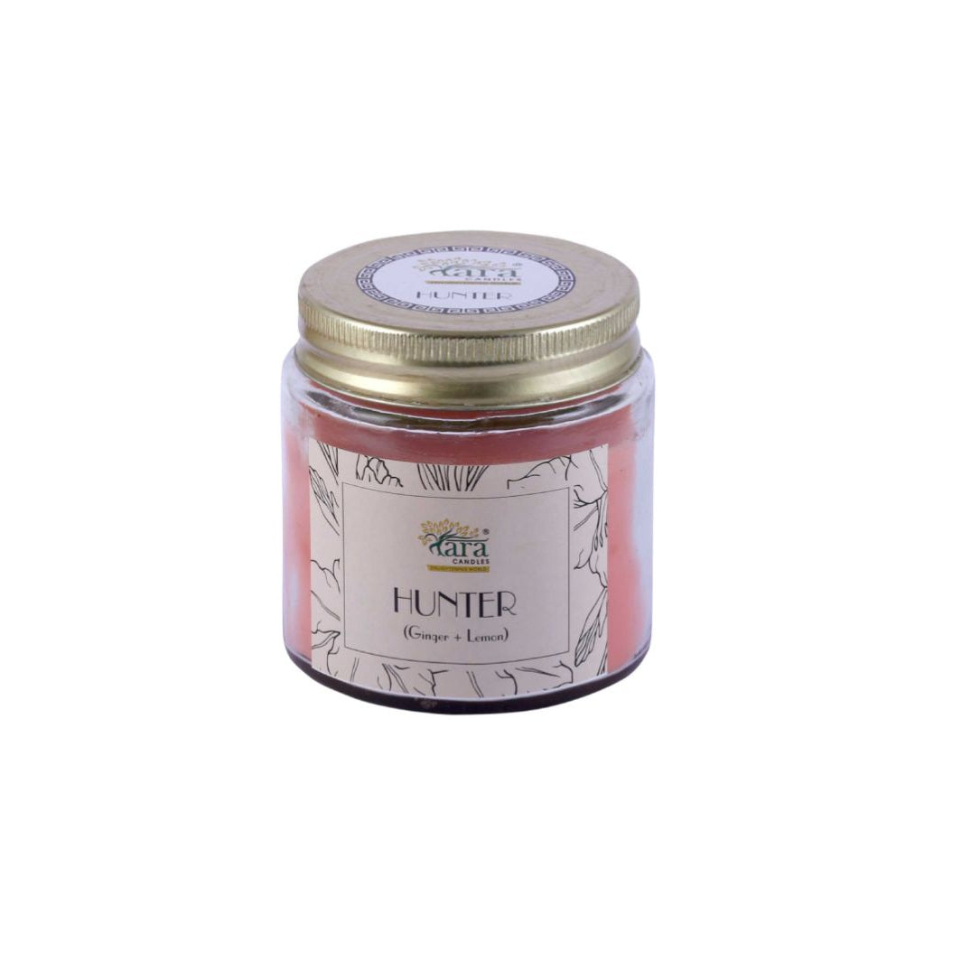 Hunter - 1 Wick Scented Candle - Plain Glass Jar - Tara Candles
