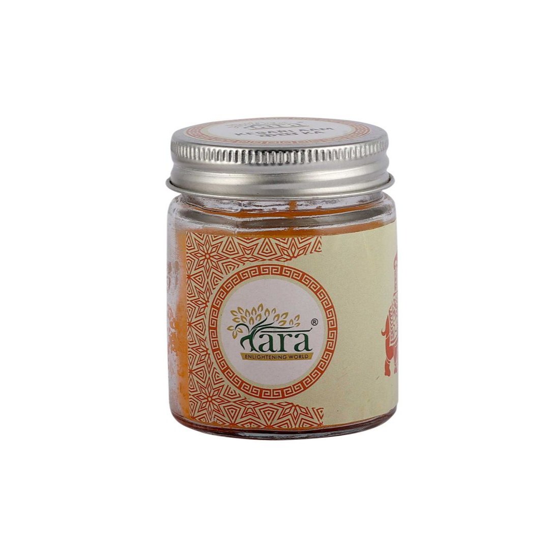 Kesari Aam Kutch Ka - 1 Wick Scented Candle - Plain Glass Jar - Tara Candles