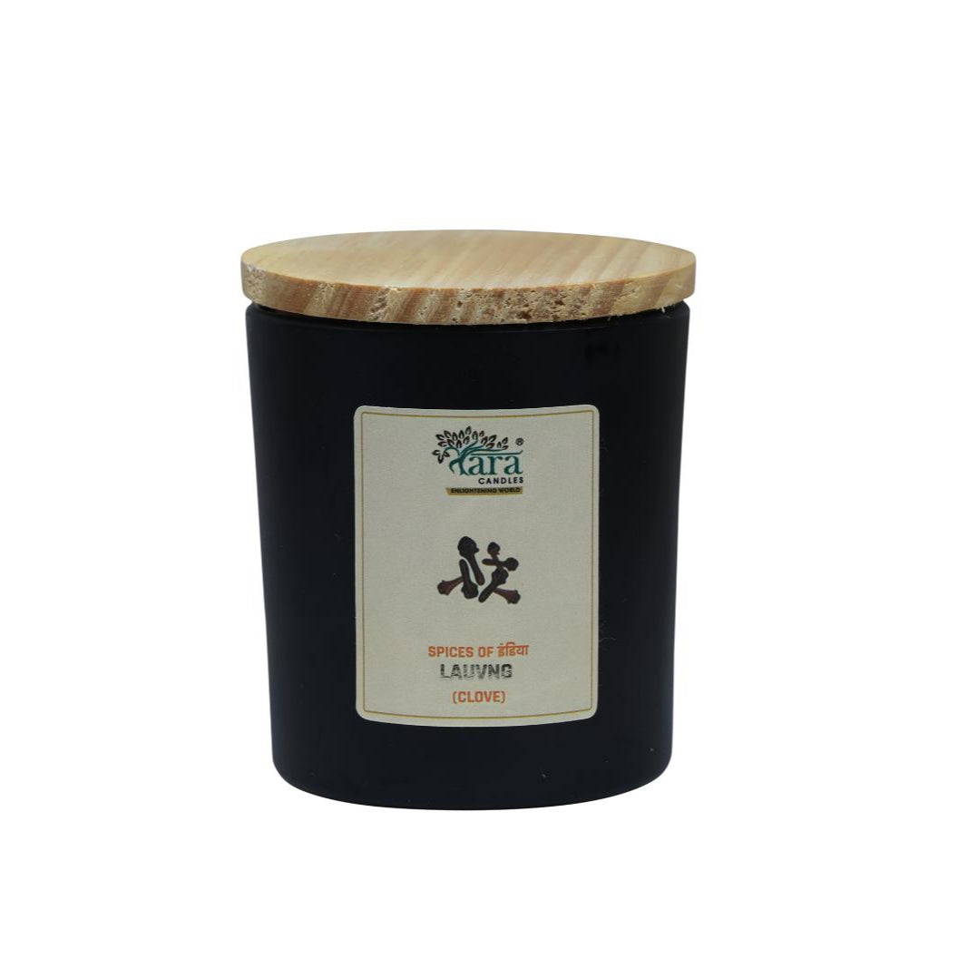 Lauvng - 1 Wick Scented Candle - Amber Glass Jar - Medium - Tara Candles
