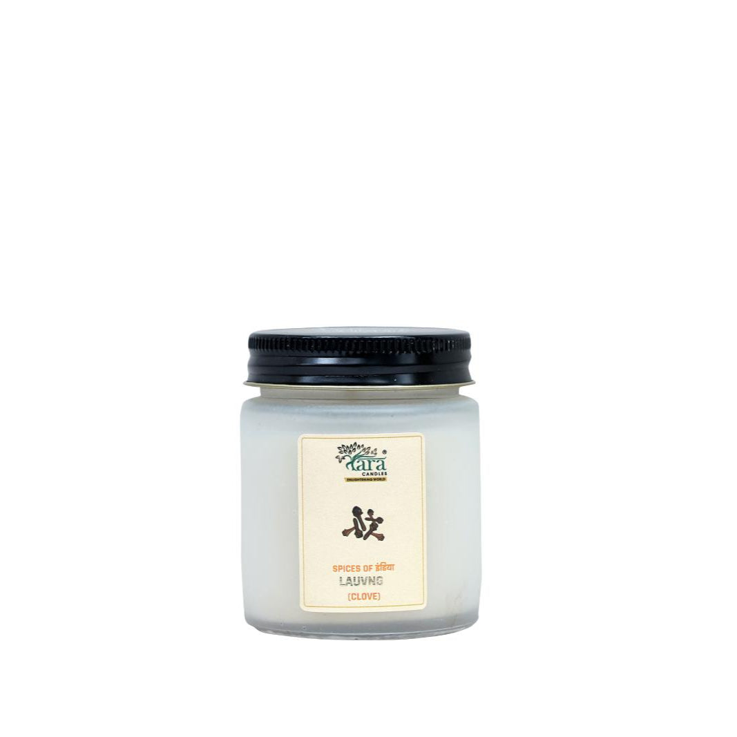 Lauvng - 1 Wick Scented Candle - Frosted Container - Tara Candles
