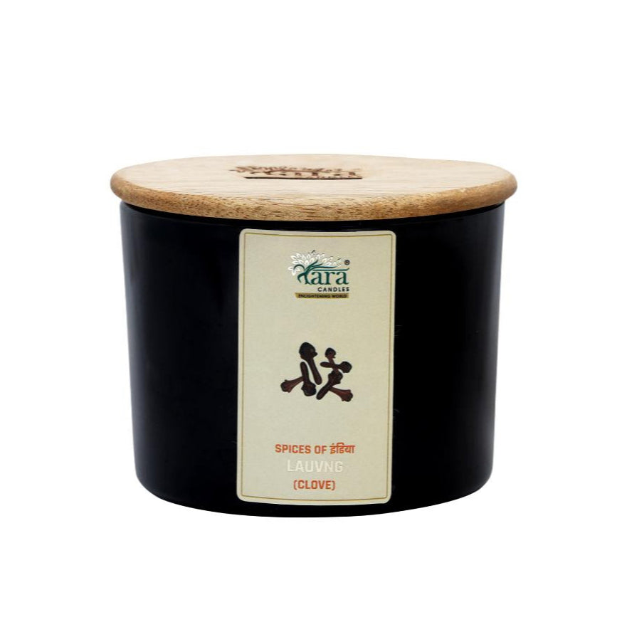 Lauvng  - 3 Wick Scented Candle - Amber Glass Jar - Large - Tara Candles

