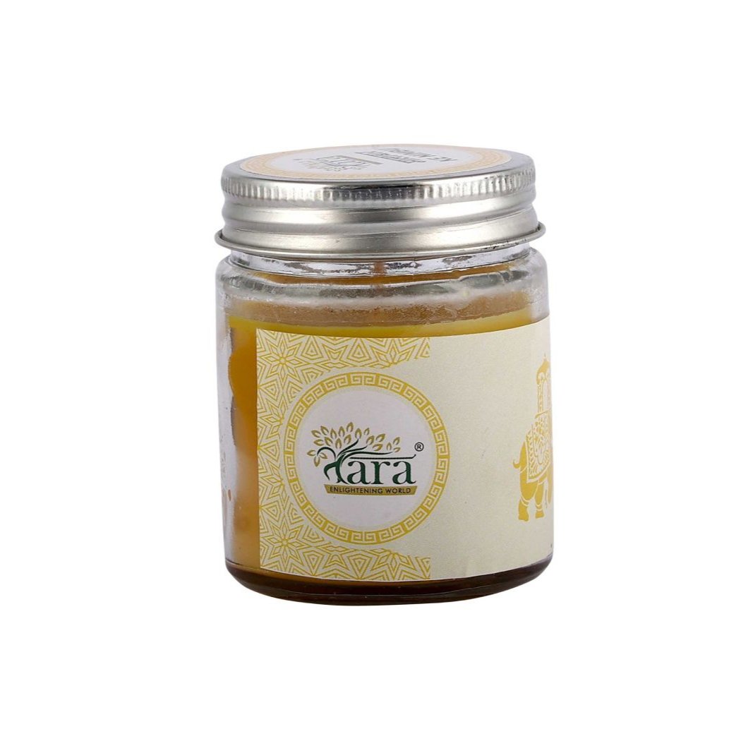 Malabari Ke Nimbu - 1 Wick Scented Candle - Plain Glass Jar - Tara Candles