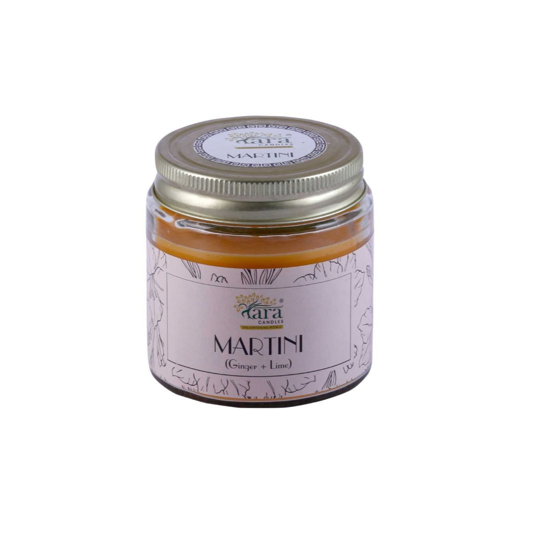 Martini - 1 Wick Scented Candle - Plain Glass Jar - Tara Candles
