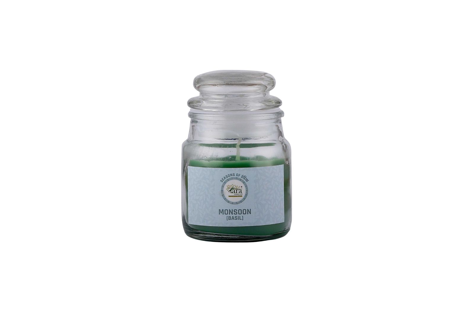 Monsoon Basil - 1 Wick Scented Candle - Irish Glass Jar - Tara Candles
