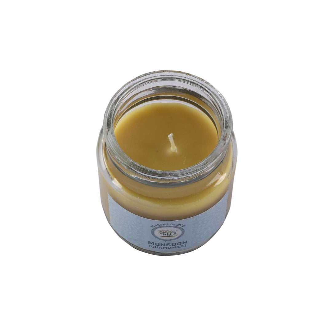 Monsoon Chamomile - 1 Wick Scented Candle - Irish Glass Jar - Tara Candles
