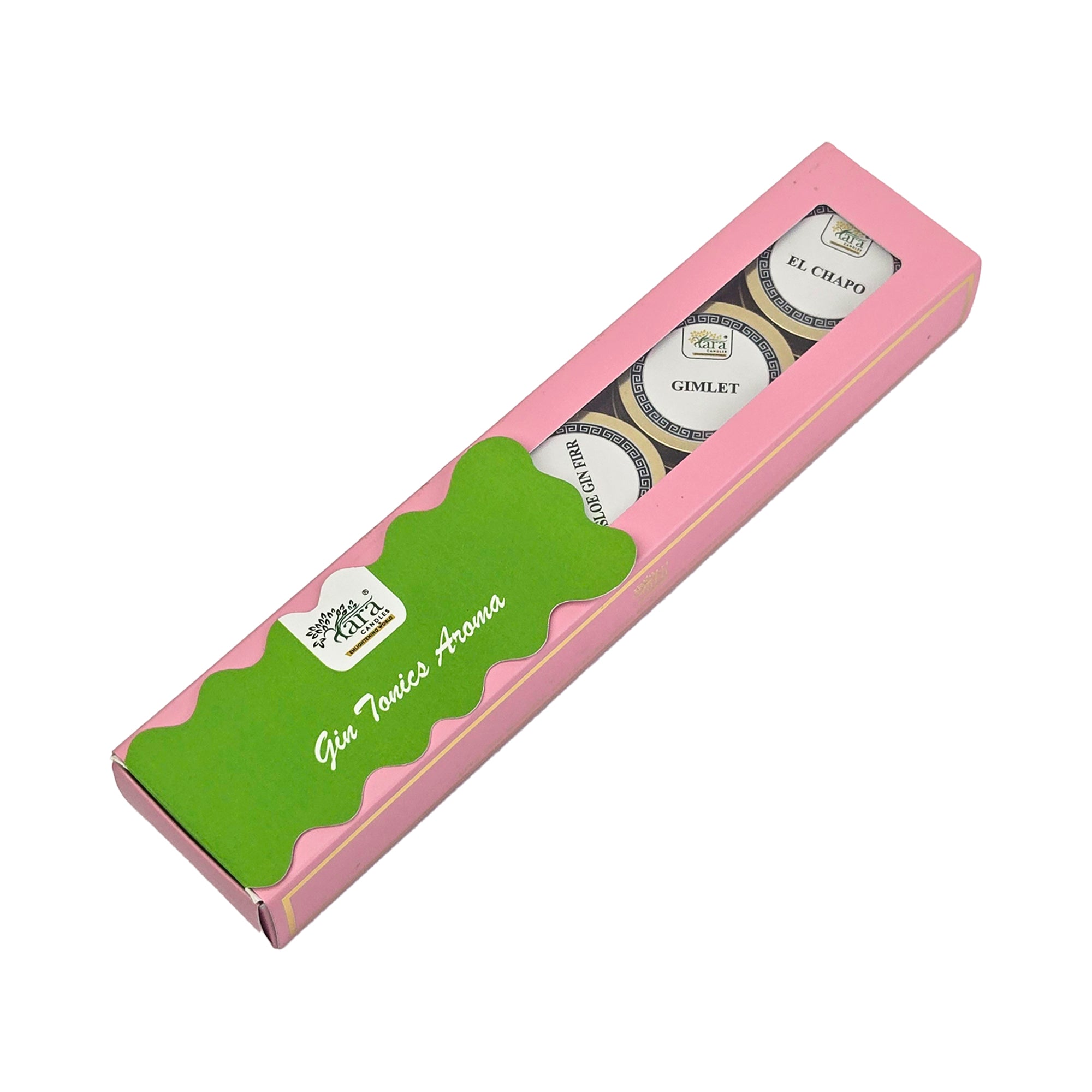 Gin Tonics Aroma Collection | Scented Tin Candle | Set of 5 | Single Wick