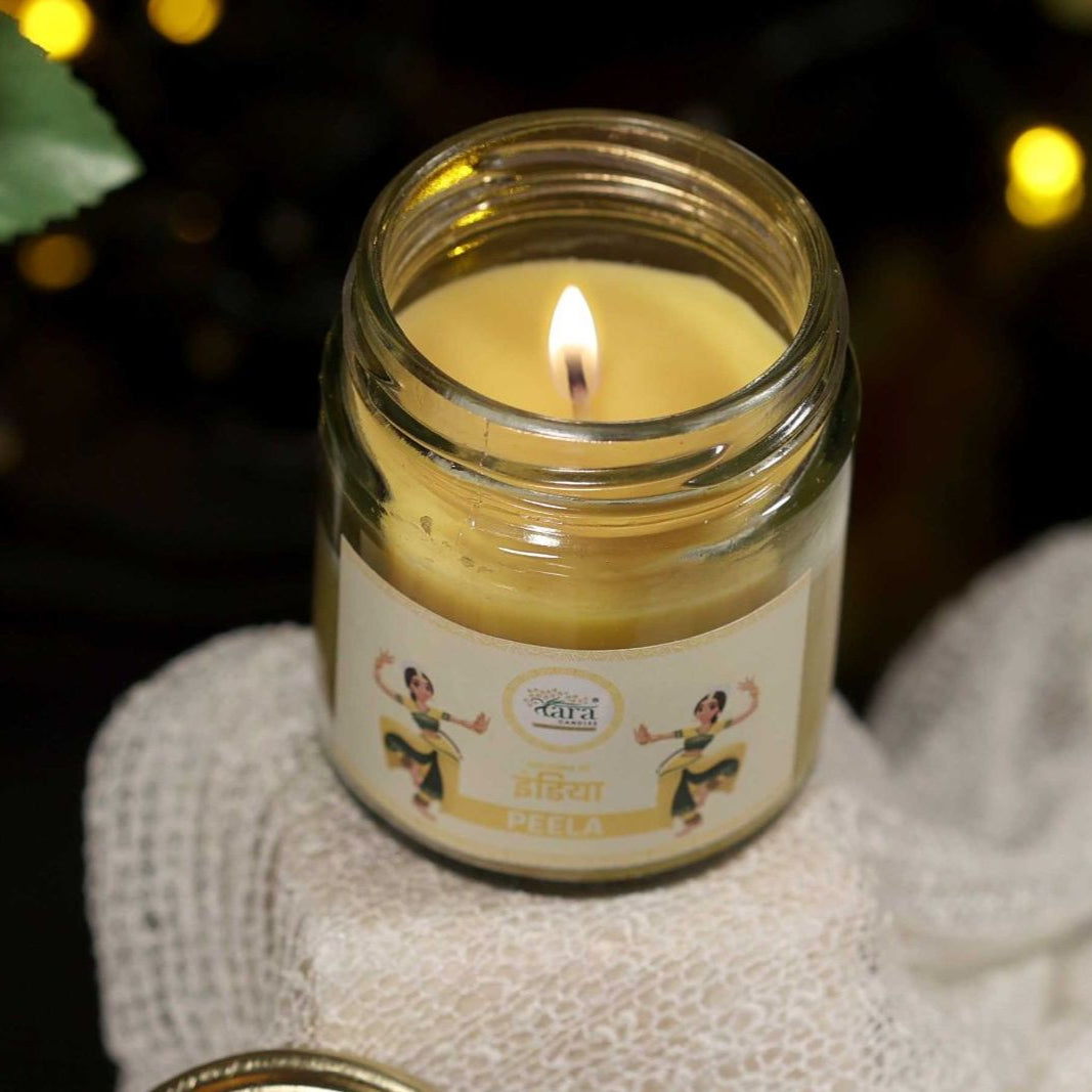 Peela - 1 Wick Scented Candle - Plain Glass Jar - Tara Candles
