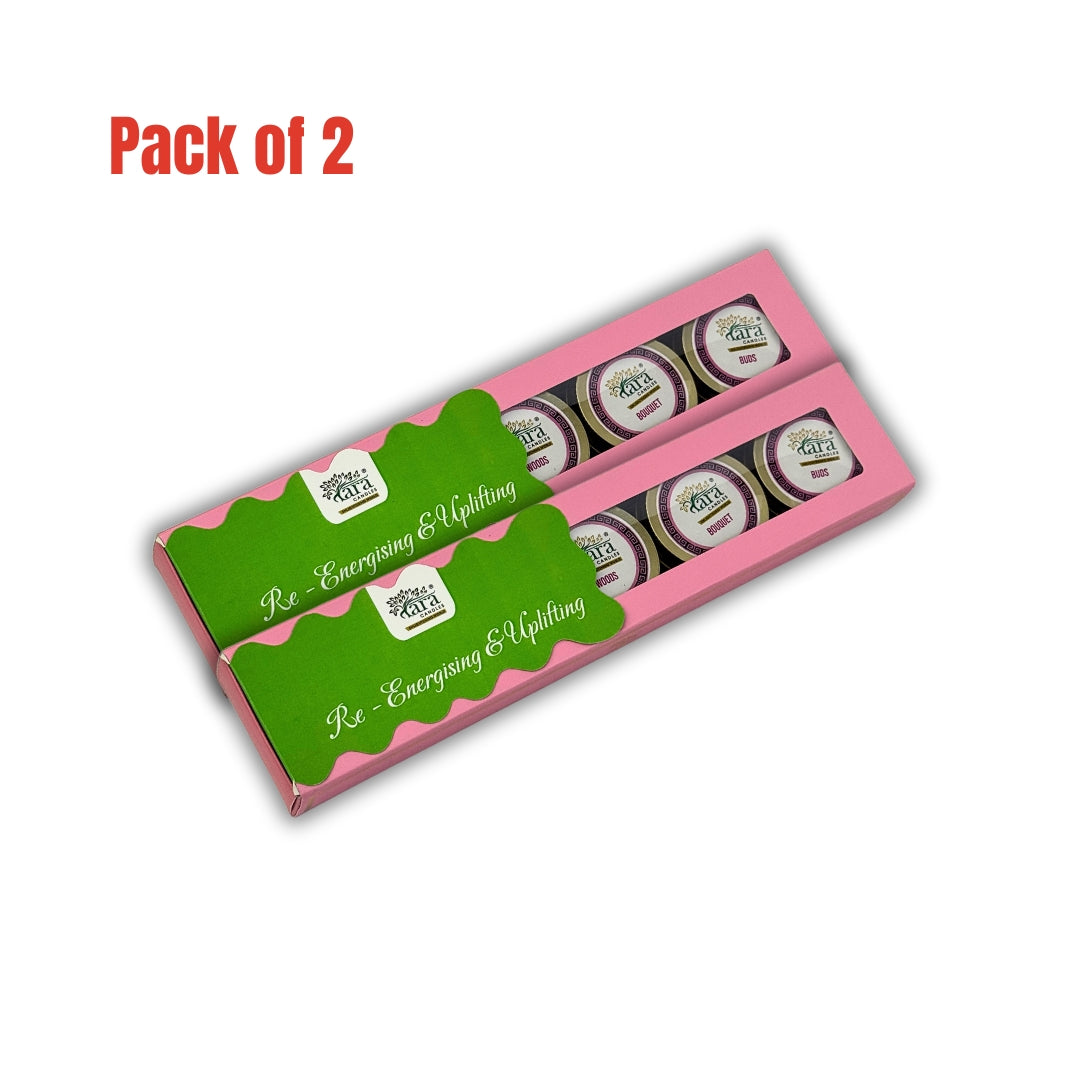 Re-Energising & Uplifing | Scented Tin Candle | Set of 5 | Single Wick