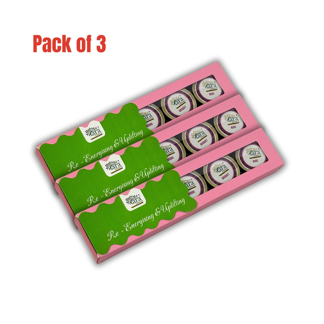 Re-Energising & Uplifing | Scented Tin Candle | Set of 5 | Single Wick