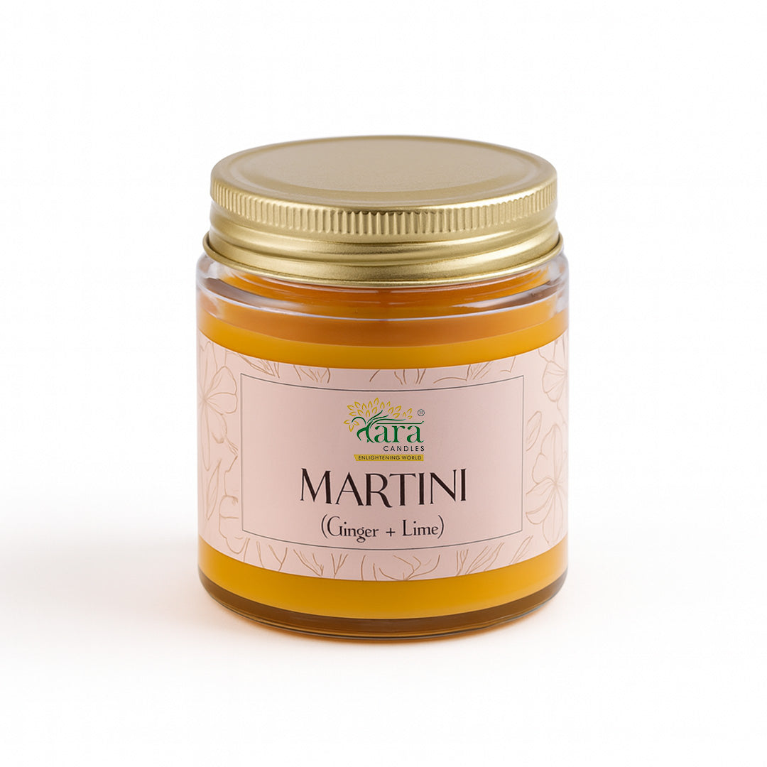 Martini | 1 Wick Scented Candle | Screw Lid Glass Jar | 30+ Burning Hours