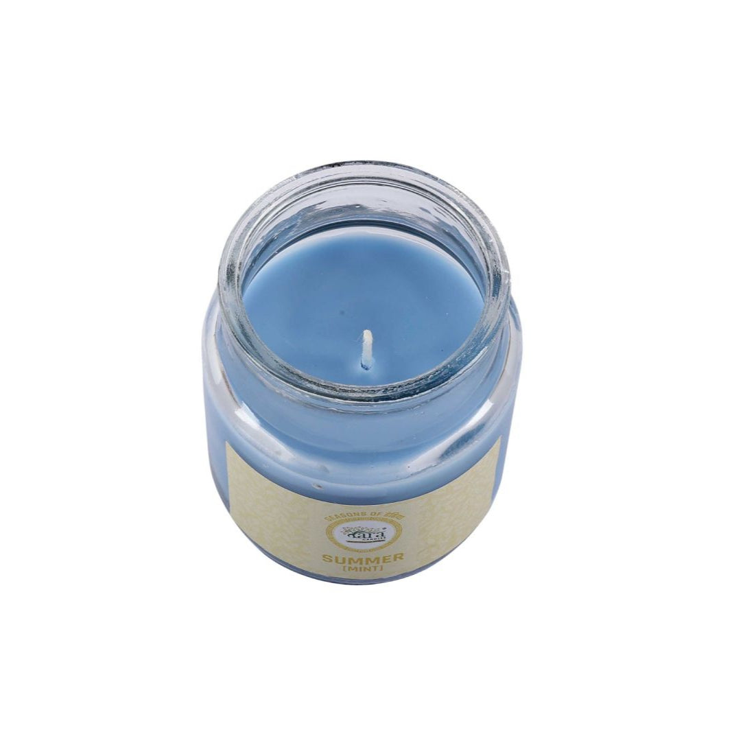 Summer Mint - 1 Wick Scented Candle - Irish Glass Jar - Tara Candles
