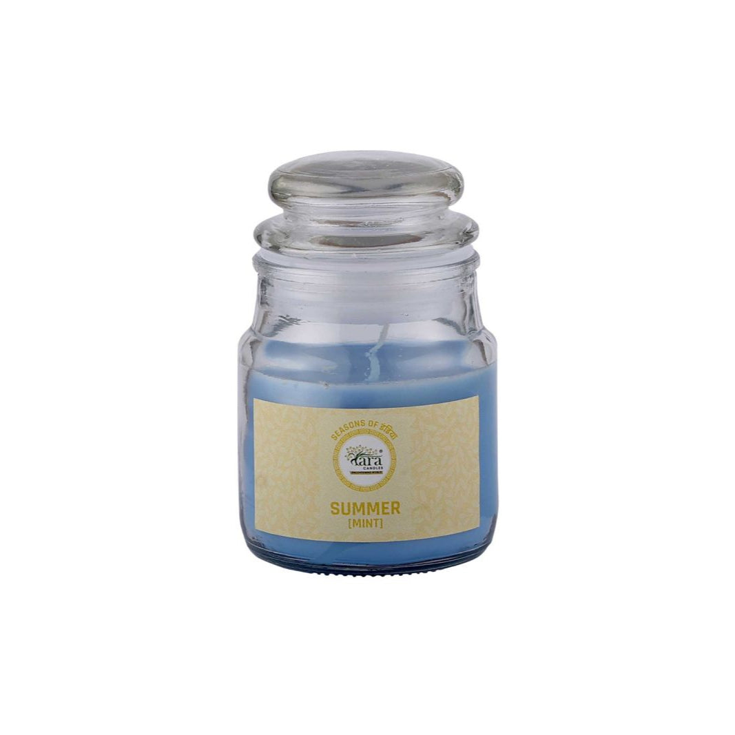 Summer Mint - 1 Wick Scented Candle - Irish Glass Jar - Tara Candles
