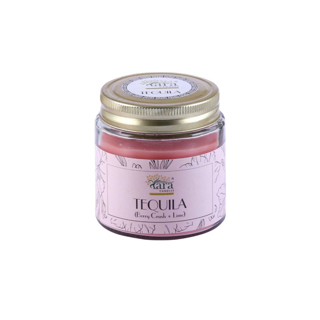 Tequila- 1 Wick Scented Candle - Plain Glass Jar - Tara Candles
